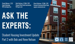 Student Housing Investment Update Part 2 with Bob and Rene Nelson